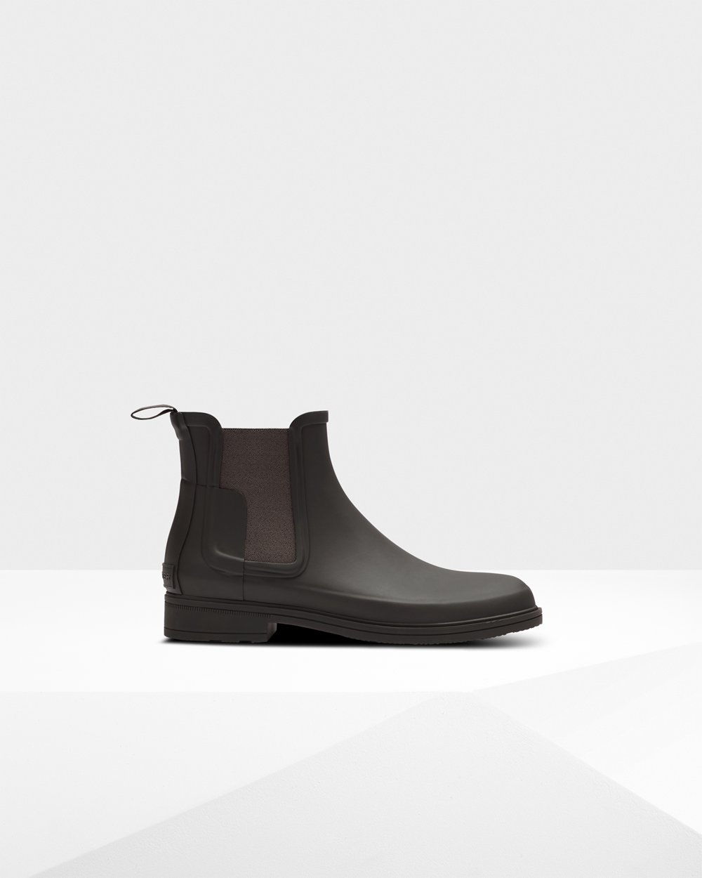 Mens Chelsea Boots - Hunter Refined Slim Fit (07DRTAWEB) - Dark Grey